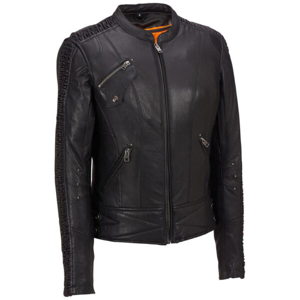 Women Motorbike Leather Jacket